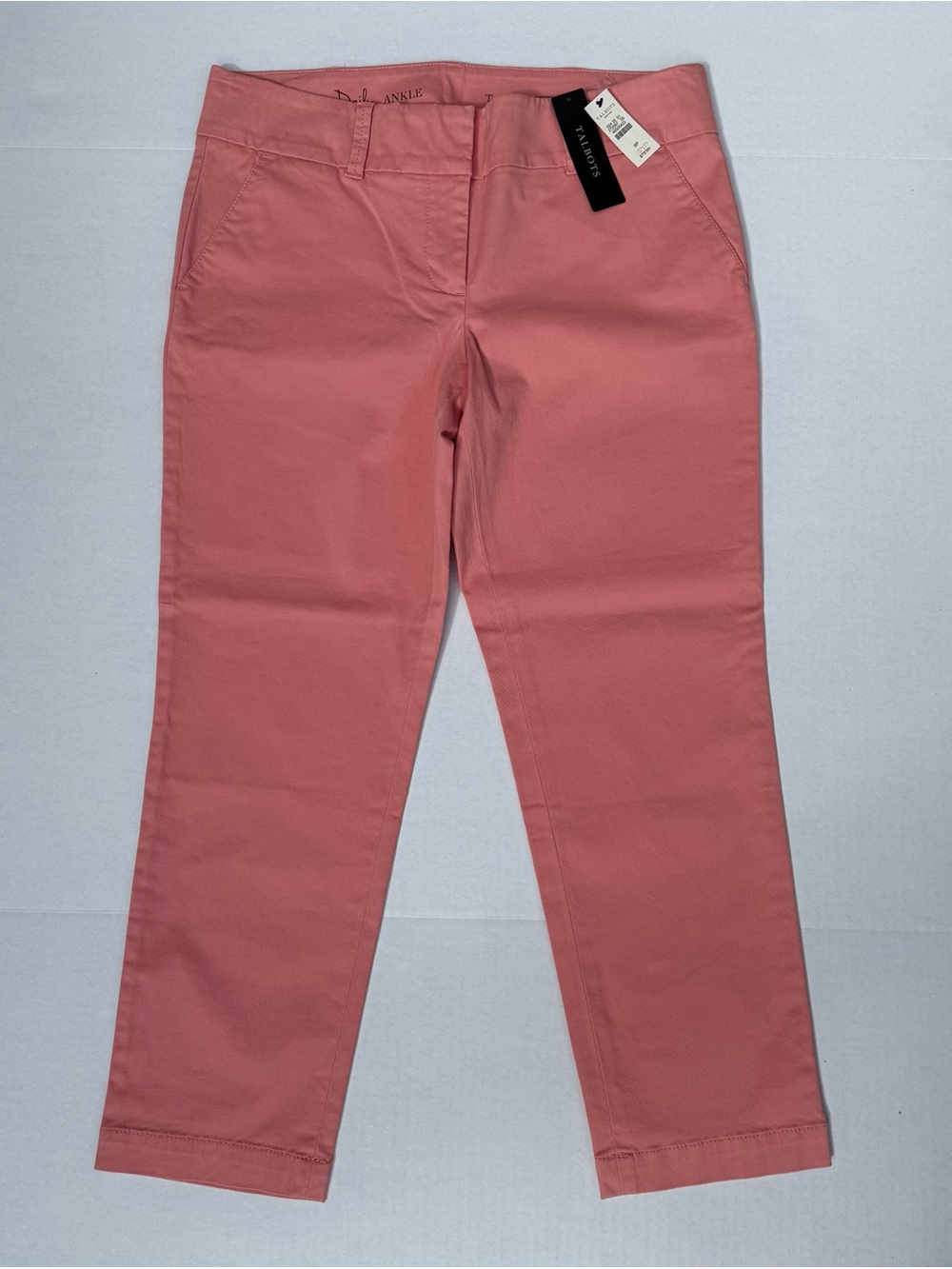 Talbots Petite Pink Cropped Pants, Soft Rose, 8P, NWT, FREE Jewelry Gift!